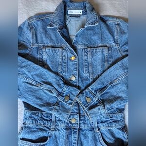 Zara Denim Jumpsuit